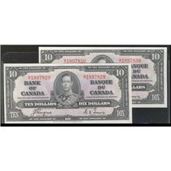 BC-24c, 1937 $10 Original UNC.  A lovel