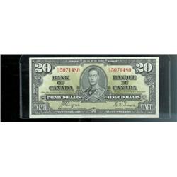 BC-25c  1937  $20 RARE PREFIX  H/E50714