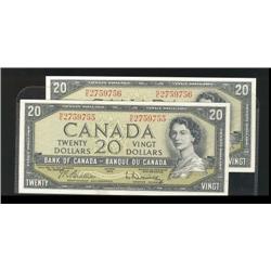 BC-41b, 1954 $20 Original UNC.  A lot o