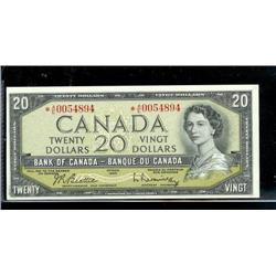 BC-41bA $20  1954  Beattie-Rasminski  *