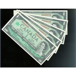 Lovely consecutive run of 5  LOW number