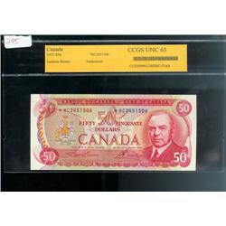 BC-51aA, 1975 $50 *HC. CCGS UNC63.  *HC