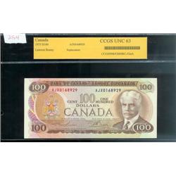 BC-52aA-i, 1975 $100 AJX.   Nice Uncirc