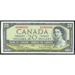 Million numbered note E/W6000000  $20