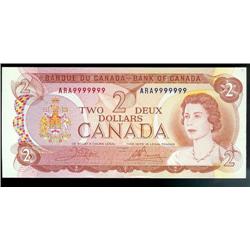 One digit SOLID numbered RADAR note ARA
