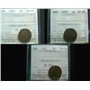 Image 1 : 1921 1¢ ICCS AU55, 1923 1¢ ICCS VF30 &