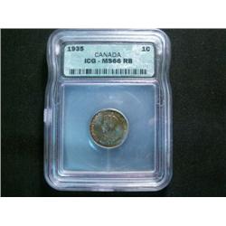 1935 1¢ ICG MS66RB.  Great eye appeal a