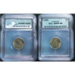 1936 1¢ ICG MS66RB. A gem example that