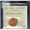Image 1 : 1947 ML Blunt 7 1¢  ICCS MS65 Red, 90%