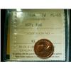 Image 1 : 1954 NSF  1¢  ICCS PL65 Red.  Full wine
