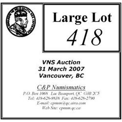 Large lot of 114 Victorian Five Cents s