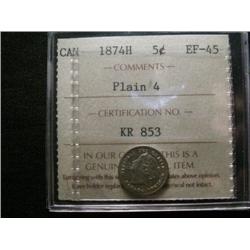 1874H ICCS EF45 Plain 4.  A well struck