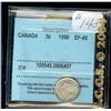 Image 1 : 1898  5¢  CCCS EF45. Light toning with
