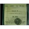 Image 1 : 1908 Large 8 5¢  ICCS VF30.  Lightly to