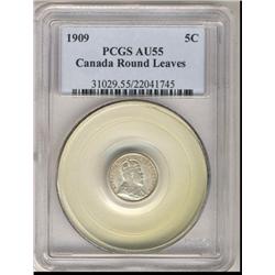 1909 5¢.  A nice clean Edwardian exampl