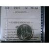 Image 1 : 1922 5¢ ICCS MS64.  A superb lovely str