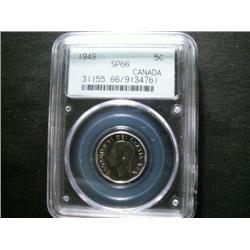 1949 5¢ PCGS SP66.  A gem issue absolut