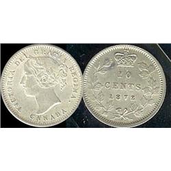 1872H  10¢  ICCS MS63. Well struck with