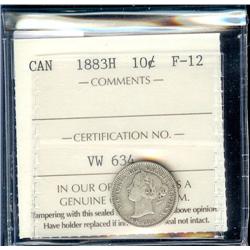 1883H  10¢  ICCS F12. Original gray col