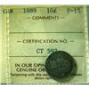 Image 1 : 1889 10¢ ICCS F15.  A nice key date coi