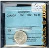 Image 1 : 1902  10¢  CCCS AU55. Brilliant with lo