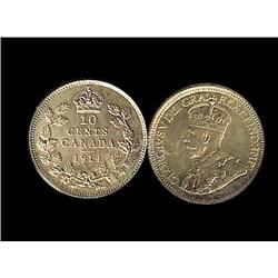 1914  10¢  ICCS MS65PQ.  Fully struck w