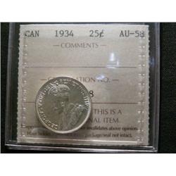 1934  ICCS AU58. White and problem free
