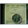 Image 1 : 1947 Dot  25¢  ICCS MS63. Fully brillia
