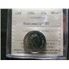 Image 1 : 1991 25¢ ICCS MS67 Numismatic BU.  A su