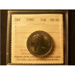 1980 50¢  ICCS MS65. Nice Gem!