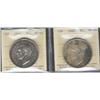 Image 1 : 1949 $1 ICCS MS64.  Lot of two coins bo