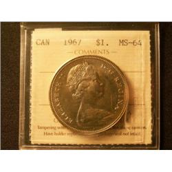 1967 Diving Goose  $1  ICCS MS64.  Medi