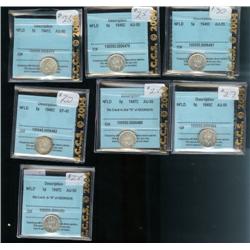 Lot of 7 CCCS graded coins  Newfoundlan