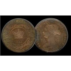 New Brunswick  1861 1¢  PCGS SP64 Red/B