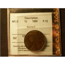 New Brunswick 1880 Narrow O 1¢  CCCS F1