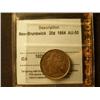 Image 1 : New Brunswick 1864  20¢ CCCS AU50 .  At