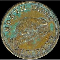 North West Company token 1820 (Prototyp