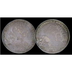 Breton 514  Jeton 1754  Louis XV bust t