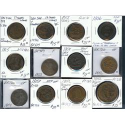 Lot of 12 TOKENS.  LC-41a1, LC24a1, lee