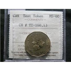 Test Token  CH-TT-100.13  ICCS MS60. Ye