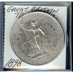 Great Britain 1898 Trade Dollar  EF40.
