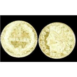 USA. California Gold Quarter dollar of