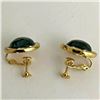 Image 3 : French Designer CACHAREL Gold Plated Screwback Earrings