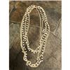 Image 2 : Vintage Multi Strand of Milk Glass & Metal Art Deco Flapper Beads