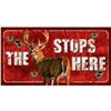 Image 1 : The Buck Stops Here Metal Pub Bar Sign