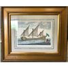 Image 3 : Handcolored Sailing Ship Framed Print