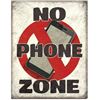 Image 1 : No Phone Zone Metal Pub Bar Sign