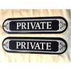 Image 1 : Pair of PRIVATE Enamel Club Signs