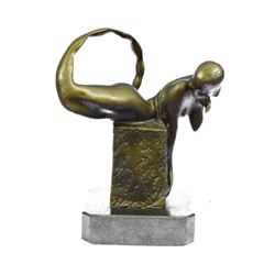 Art Deco Mermaid Bronze Sculpture