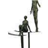 Image 2 : Tribute to Moore, Abstract Couple Bronze Sculpture